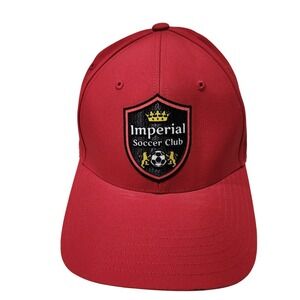 Imperial Soccer Club Hat Cap Strap Back Mens One Size Red Adidas Soccer Logo
